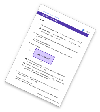 Iteration Worksheet