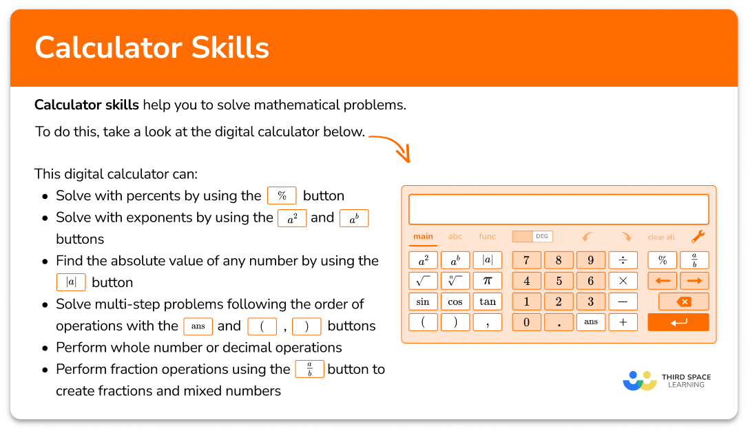 Calculator skills